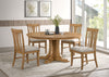Hartville 60-inch Round Dining Table Natural Light Brown — product view 8