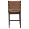 Tegan Faux Leather Upholstered Counter Height Chair Cognac (Set of 2) — product view 8