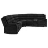 Atkinson Upholstered Reclining Sectional Sofa Black — product view 8