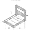 Tisdall Upholstered Queen Flame Visualizer Bed Black — product view 8