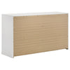 Ines 5-piece Queen Bedroom Set Navy and White High Gloss — product view 8