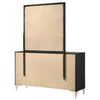 Lucia 6-drawer Dresser and Mirror Black — product view 8