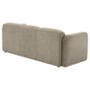 Dorset Fabric Upholstered Round Track Arm Sofa Brown — product view 8