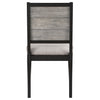 Elodie Wood Dining Side Chair Grey and Black (Set of 2) — product view 8