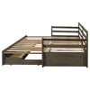 Sorrento 2-drawer Twin XL Daybed with Extension Trundle Grey — product view 8