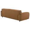 Buxton Top Grain Leather Upholstered Sofa Orange — product view 8