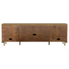 Arini Rattan Cane 2-door TV Stand Media Console Sand Wash — product view 8