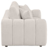 Burnett Chenille Upholstered Wide Arm Loveseat Ivory — product view 8