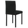 Garza Upholstered Dining Side Chair Black (Set of 4) — product view 8