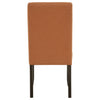 Berning Fabric Upholstered Parson Side Chair Salmon Orange (Set of 2) — product view 8