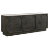 Dennis 3-door Marble Top Sideboard Buffet Tobacco Grey — product view 8