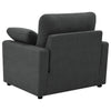 Collins Upholstered Power Recliner Chair Dark Grey — product view 8