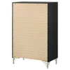 Lucia 5-drawer Bedroom Chest of Drawers Black — product view 8