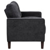 Bowen II Fabric Upholstered Track Arm Loveseat Steel Grey — product view 8