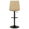 Eldridge Faux Leather Upholstered Adjustable Bar Stool Coffee Tan — product view 8