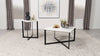 Tobin Square Marble Top End Table White and Black — product view 8