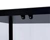 Delphinium 4-Shelf Clear Glass Curio Display Cabinet Black — product view 8