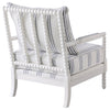 Blanchett Upholstered Bobbin Accent Chair White — product view 8