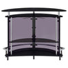 Amarillo Freestanding Glass Top Home Bar Wine Cabinet Black — product view 8