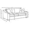 Ashlyn 2-piece Upholstered Track Arm Sofa Set Sand — product view 8