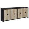 Denison 3-piece Entertainment Center 79-inch TV Stand Black — product view 8