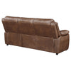 Ellington Upholstered Padded Arm Sofa Dark Brown — product view 8