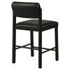 Kehoe Upholstered Counter Height Chair Black (Set of 2) — product view 8
