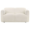 Dorset 3-piece Upholstered Round Track Arm Sofa Set White — product view 8