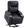 Armstrong Upholstered Power Lift Massage Recliner Espresso — product view 8