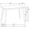 Kersey Rectangular 47-inch Wood Dining Table Chestnut — product view 8