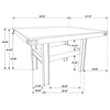 Patterson 60-inch Counter Height Dining Table Mango Oak — product view 8