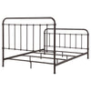 Livingston Metal Queen Open Frame Bed Dark Bronze — product view 8