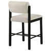 Kehoe Upholstered Counter Height Chair Cream and Black (Set of 2) — product view 8
