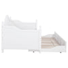 Julie Ann Wood Twin Daybed with Trundle White — product view 8