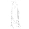 Foyet Wood Adjustable Full Length Cheval Mirror White — product view 8