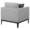 Apperson Upholstered Track Arm Accent Chair Light Grey — product view 8