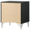 Lucia 2-drawer Nightstand Bedside Table Black — product view 8