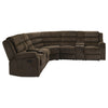 Atkinson Upholstered Reclining Sectional Sofa Chocolate — product view 8