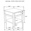 Esther 1-drawer Solid Wood Side End Table Natural Sheesham — product view 8