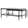 Ebby 2-piece Genuine Marble Top Nesting Coffee Tables White — product view 8