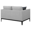 Apperson Upholstered Track Arm Loveseat Light Grey — product view 8