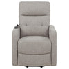 Dayes Upholstered Power Lift Recliner Chair Taupe — product view 8