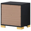 Marceline 2-drawer Nightstand Black — product view 8