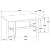 Crestmore 71-inch Rectangular Wood Dining Table Walnut — product view 8