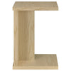 Clower Engineered Wood C-Shaped Sofa Side Table Light Oak — product view 8