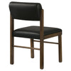 Kehoe Upholstered Dining Side Chair Black and Walnut (Set of 2) — product view 8