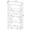 Analiese 63-inch 4-shelf Bookshelf Rustic Nutmeg — product view 8