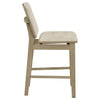 Redbridge Upholstered Counter Chair Cream and Natural Oak (Set of 2) — product view 8