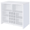 Topanga Engineered Wood Freestanding Home Bar White — product view 8