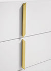 Ines 2-drawer Nightstand Bedside Table White High Gloss — product view 8